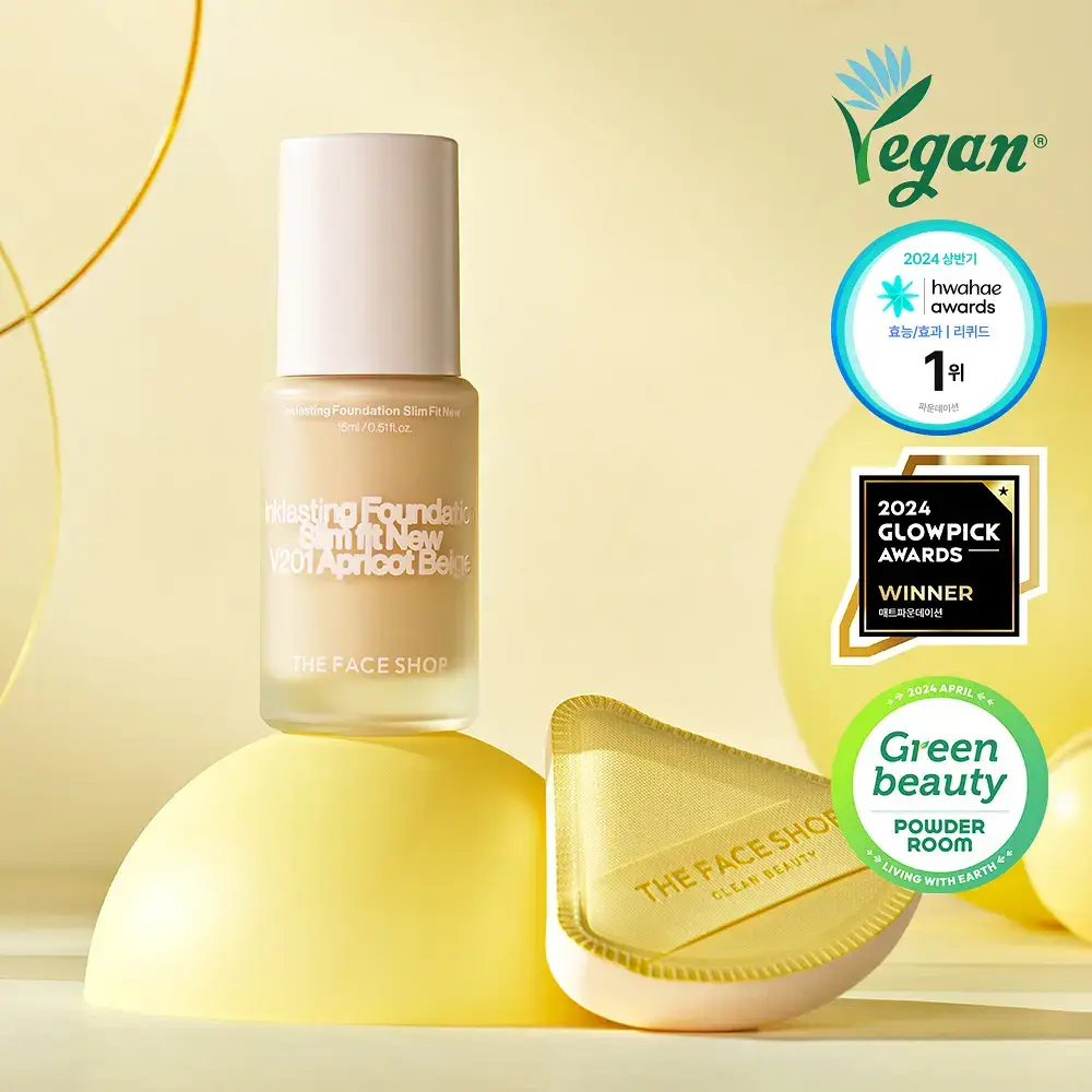 [NEW] 더페이스샵 잉크래스팅 파운데이션 슬림핏 뉴 15ml
